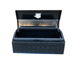 30" Aluminum tool box - Black - no side handles