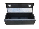 44" Aluminum tool box black, no handles
