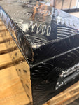 30" Aluminum tool box - Black - side handles DENTED